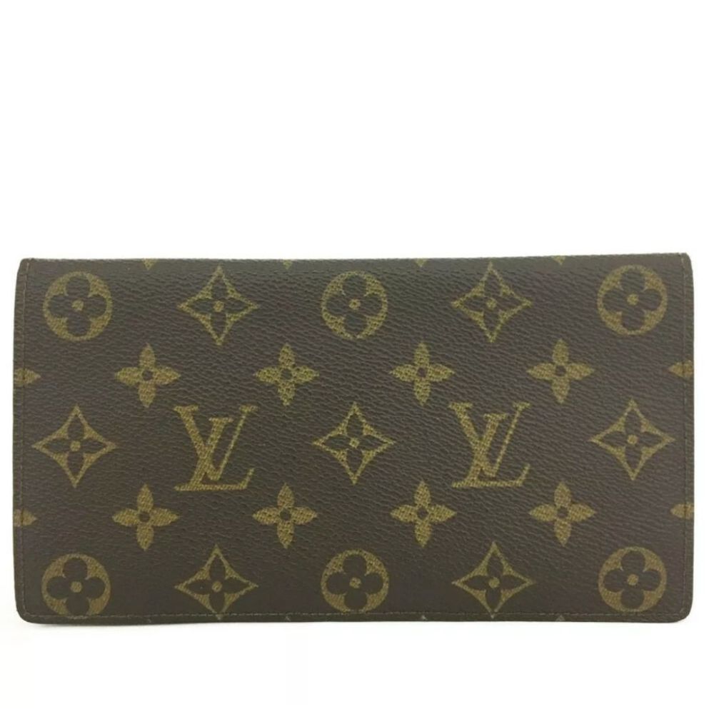 Authentic Louis Vuitton Monogram Bifold Long Wallet /R4027